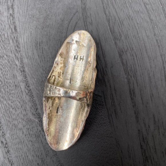 NAVAJO Helen Harrison Signed Sterling Silver Handmade RING (Size 7) Vintage 2.5” - Picture 8 of 12